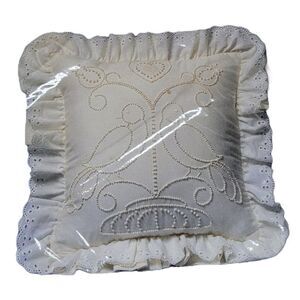 Vintage The Creative Circle Kit candle wicking Turtle Doves Pillow # 0472 New